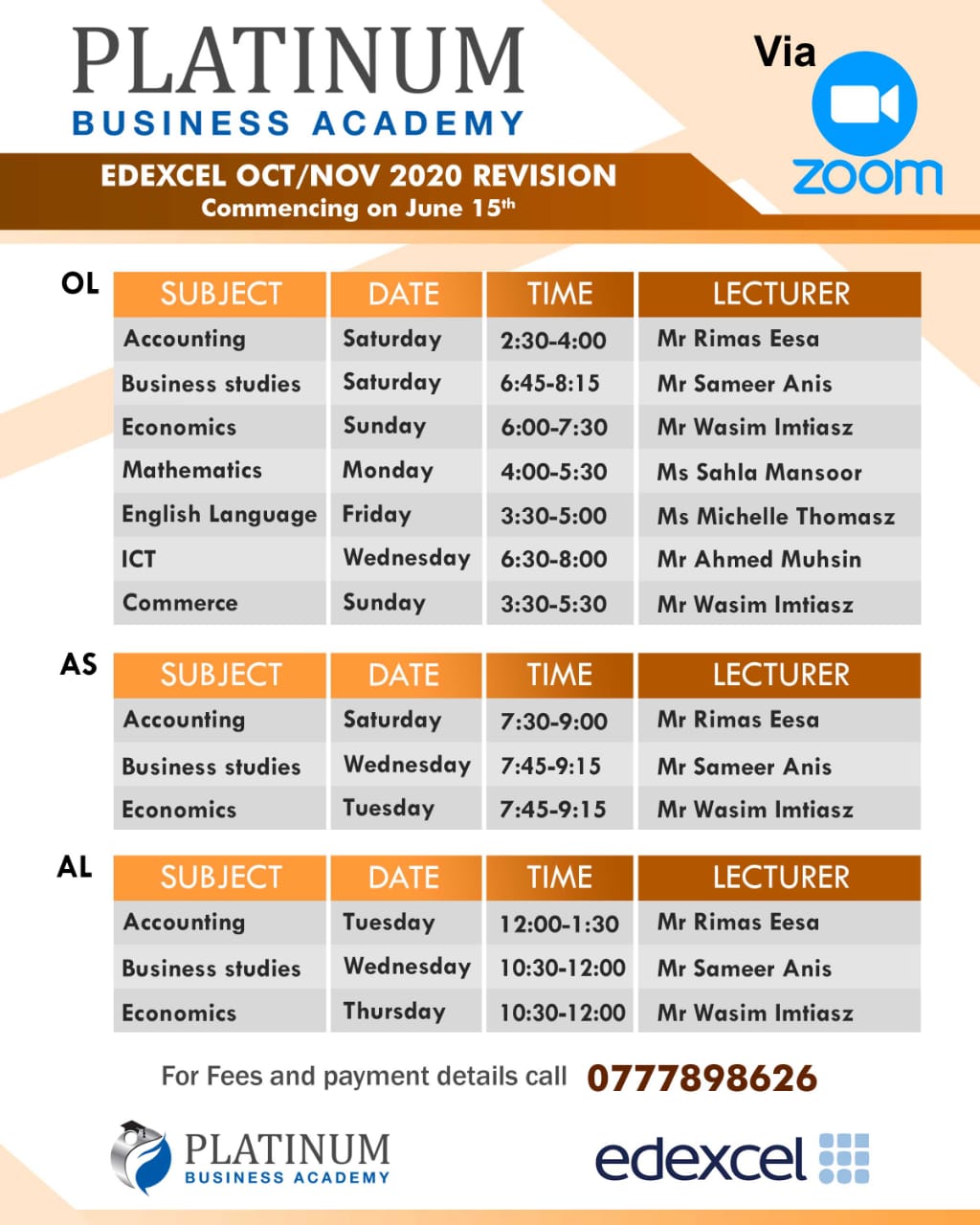 timetable-edexcel-ol-as-al-revision-platinum-business-academy