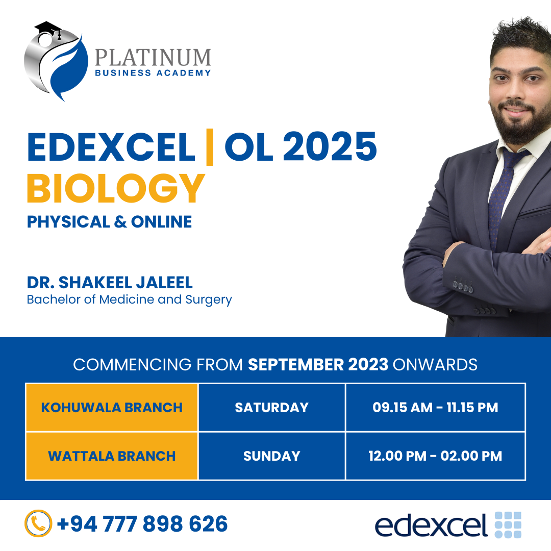 Edexcel O'Level 2025 Biology with Shakeel Jaleel
