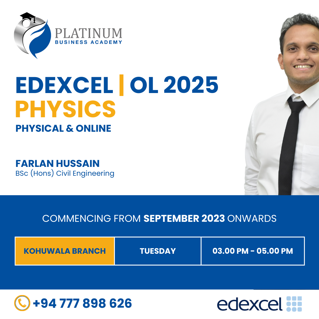 Edexcel O'Level 2025 Physics with Farlan Hussain