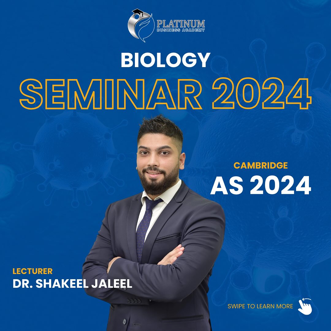 Biology Seminar 2024 for Cambridge AS 2024 Examination – Kohuwala Branch by Dr Shekeel Jaleel